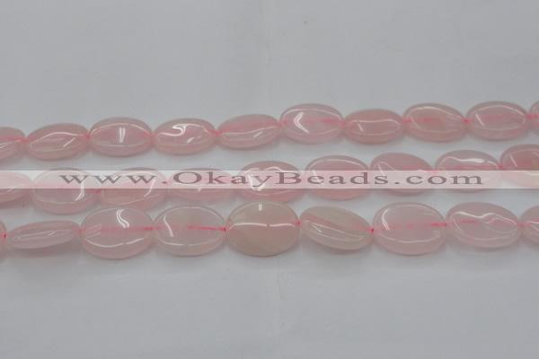 CRQ612 15.5 inches 15*20mm oval rose quartz beads wholesale