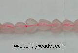 CRQ630 15.5 inches 8*8mm heart rose quartz beads wholesale