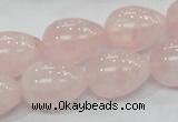 CRQ66 15.5 inches 15*20mm teardrop natural rose quartz beads wholesale