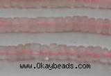 CRQ678 15.5 inches 2*4mm tyre rose quartz beads wholesale