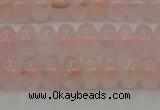 CRQ682 15.5 inches 5*8mm rondelle rose quartz beads wholesale