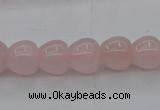 CRQ688 15.5 inches 10*10mm apple-shaped rose quartz beads