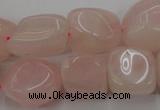 CRQ699 15.5 inches 13*18mm - 15*25mm nuggets rose quartz beads