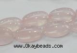 CRQ77 15.5 inches 12*20mm oval natural rose quartz beads wholesale