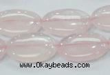 CRQ78 15.5 inches 13*25mm oval natural rose quartz beads wholesale