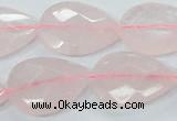 CRQ89 15.5 inches 18*25mm faceted teardrop natural rose quartz beads