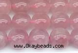 CRQ905 15 inches 6mm round Madagascar rose quartz beads