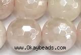 CRQ913 15 inches 12mm faceted round AB-color rose quartz beads