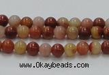 CRS02 15.5 inches 6mm round rainbow stone beads wholesale