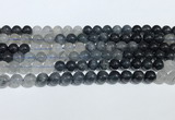 CRU1001 15.5 inches 8mm round mixed rutilated quartz beads