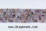 CRU1011 15.5 inches 5mm round mixed rutilated quartz beads