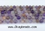 CRU1013 15.5 inches 8mm round mixed rutilated quartz beads