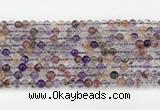 CRU1017 15.5 inches 4mm round mixed rutilated quartz beads