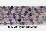 CRU1018 15.5 inches 6mm round mixed rutilated quartz beads