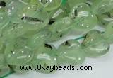 CRU107 15.5 inches 12*12mm heart green rutilated quartz beads