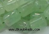 CRU134 15.5 inches 12*17mm column green rutilated quartz beads