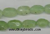 CRU179 9*11mm – 12*18mm faceted nuggets green rutilated quartz beads