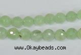 CRU200 15.5 inches 6mm faceted round green rutilated quartz beads