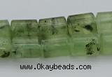 CRU226 15.5 inches 10*14mm triangle green rutilated quartz beads