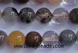 CRU752 15.5 inches 8mm round Multicolor rutilated quartz beads