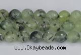 CRU800 15.5 inches 4mm faceted round prehnite gemstone beads