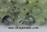 CRU803 15.5 inches 10mm faceted round prehnite gemstone beads