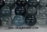 CRU861 15.5 inches 10mm round blue rutilated quartz beads