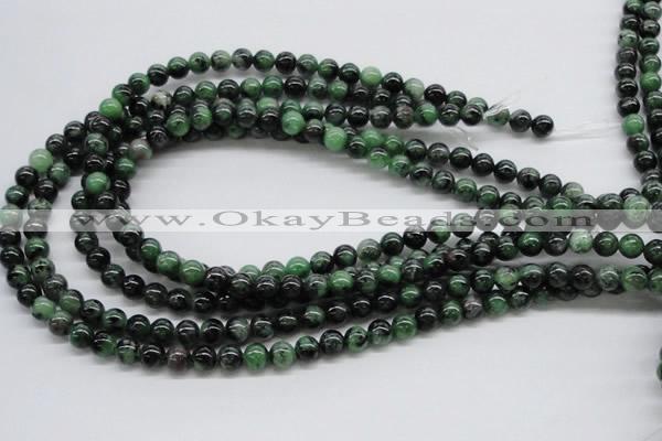 CRZ02 15.5 inches 8mm round ruby zoisite gemstone beads Wholesale