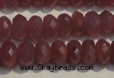 CRZ1017 15.5 inches 3*5mm faceted rondelle A grade ruby beads