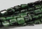 CRZ16 15.5 inches 8*10mm rectangle ruby zoisite gemstone beads