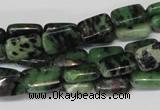 CRZ50 15.5 inches 8*12mm rectangle ruby zoisite gemstone beads