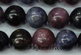 CRZ503 15.5 inches 10mm round natural ruby sapphire beads