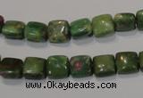 CRZ630 15.5 inches 8*8mm square New ruby zoisite gemstone beads