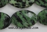 CRZ714 15 inches 20*30mm faceted oval ruby zoisite gemstone beads