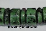 CRZ84 15.5 inches 5*16mm & 10*16mm rondelle ruby zoisite gemstone beads