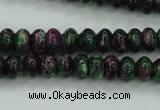 CRZ920 15.5 inches 5*8mm rondelle Chinese ruby zoisite beads