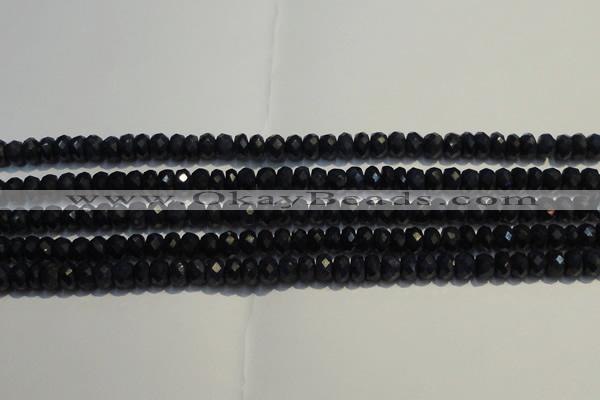 CRZ983 15.5 inches 3*5mm faceted rondelle AA grade sapphire beads