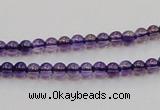 CSA01 15.5 inches 4mm round synthetic amethyst beads wholesale