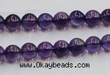 CSA04 15.5 inches 8mm round synthetic amethyst beads wholesale