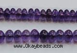 CSA08 15.5 inches 5*8mm rondelle synthetic amethyst beads wholesale