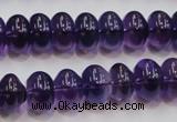 CSA09 15.5 inches 8*12mm rondelle synthetic amethyst beads wholesale