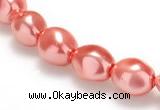 CSB01 16 inches 8*12mm nugget shell pearl beads Wholesale