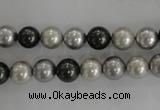 CSB1038 15.5 inches 8mm round mixed color shell pearl beads