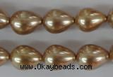 CSB109 15.5 inches 11*15mm teardrop shell pearl beads wholesale