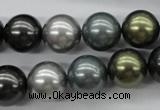 CSB1126 15.5 inches 14mm round mixed color shell pearl beads