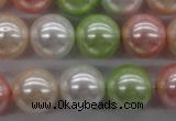 CSB1136 15.5 inches 14mm round mixed color shell pearl beads