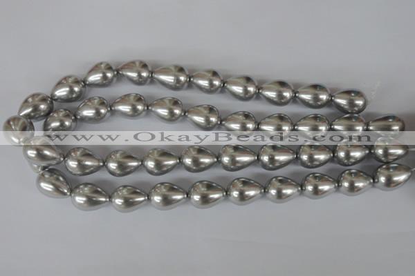 CSB115 15.5 inches 15*19mm teardrop shell pearl beads wholesale