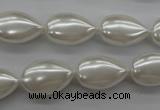 CSB1160 15.5 inches 12*18mm flat teardrop shell pearl beads