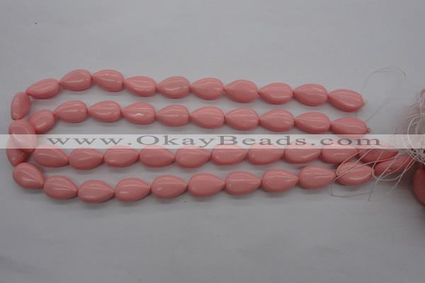 CSB1161 15.5 inches 12*18mm flat teardrop shell pearl beads