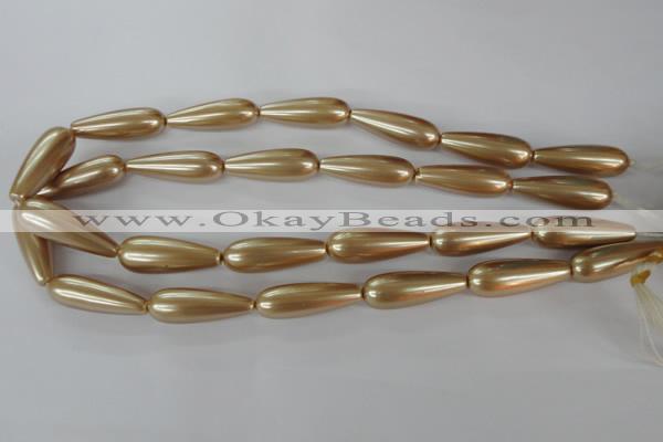 CSB117 15.5 inches 10*30mm teardrop shell pearl beads wholesale